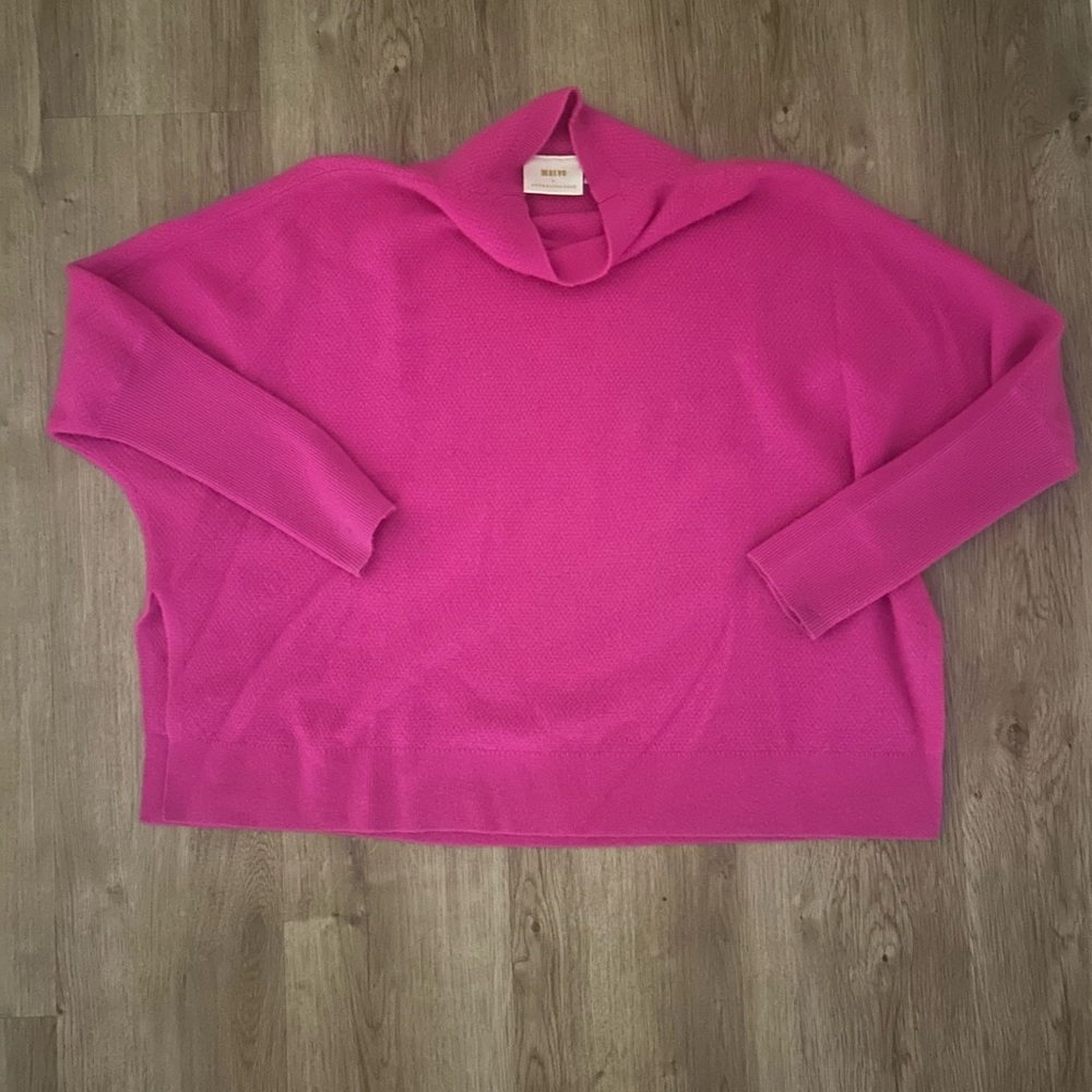 Maeve by Anthropologie 100% Cashmere Mock Turtle Neck Sweater size XS